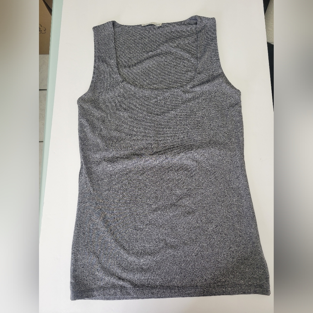 Zara Gray Fitted Tank Top